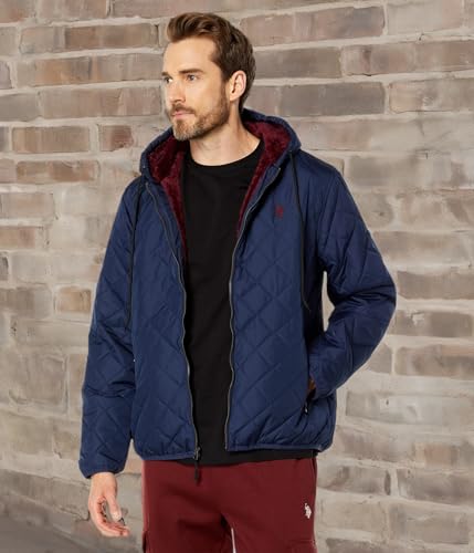 U.S. POLO ASSN. Diamond Quilt Jacket Classic Navy MD4