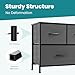 OLIXIS Dresser for Bedroom with 5 Drawers, Wide Chest of Drawers, Fabric Bedroom Dresser with Drawer Organizers, Storage Organizer Unit with Fabric Bins for Closet, Living Room, Hallway