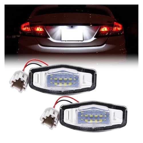 Luz de matrícula blanca para Civic 01-15 Accord 4D Odyssey Pilot 6