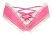 Sofishie Sexy V-Back Criss Cross Panty - WhitePink - Medium