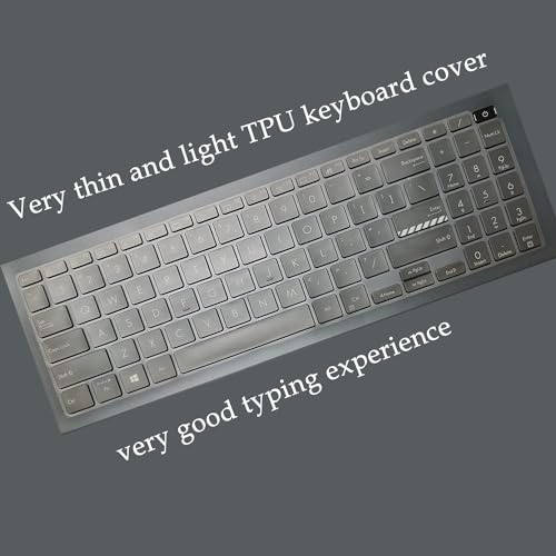 Image of RAYA Silicone Keyboard Skin Cover for ASUS Vivobook Pro 15 OLED Laptops ( only fit for Vivobook Pro 15 OLED Models M3500 / K3500 / M6500 / K6500 ) (TPU Clear)
