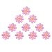 SODIAL(R) 10pcs Embroidered Applique Flower Patches Sewing Craft Decoration