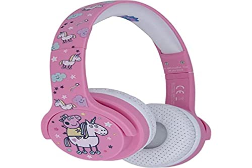 OTL Technologies PP0670D Peppa Pig Unicorn Wireless Headphones for Children Ages 3 to 7 Years