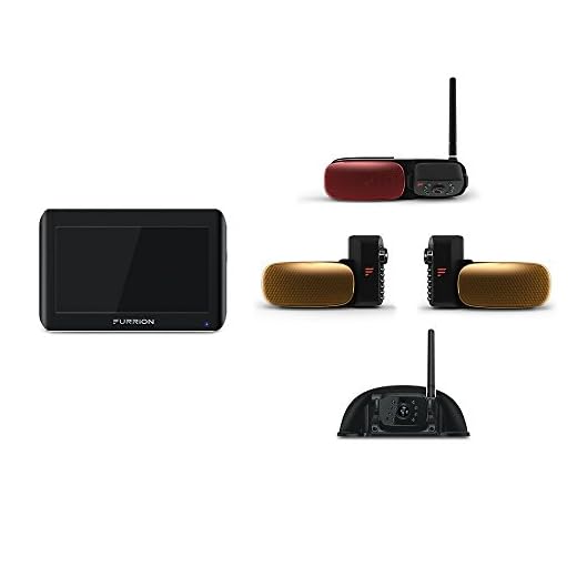 Furrion Vision S 7 Inch, 4 camera Wireless RV Backup System with Infrared Night Vision and Wide Viewing Angles: 1 Rear Camera, 2 Side Cameras, and 1 Door Way Security Sharkfin Camera - FOS07TAPT
