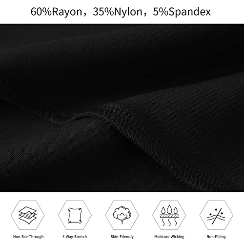 image for MoFiz Womens Slacks Black Slacks Women Black Dress Pants Womens Trouse