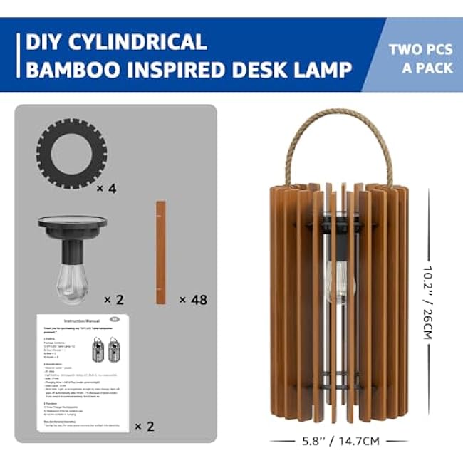 2-Pack Solar Lanterns Outdoor Hanging Portable Table Top Decorative Lamp DIY Lantern Lights Water-Resistant for Outside Patio Yard Garden Porch