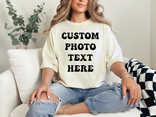 Custom Comfort Colors T-Shirt for Men & Women – Personalized Shirt with Text, Photo, or Logo – Design Front & Back2