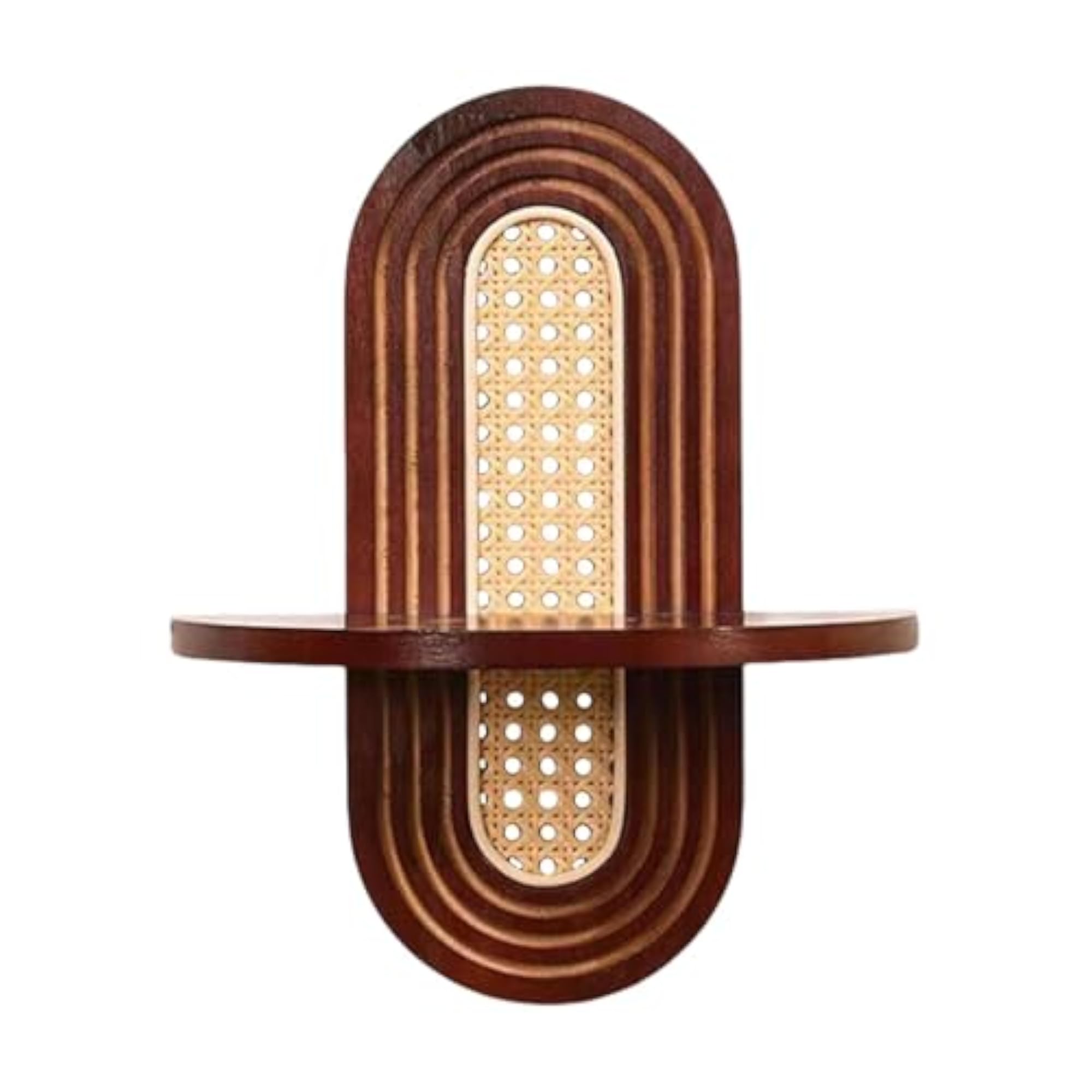 Arch Wood Shelf Stand for Display, Handcrafted Hanging Rack