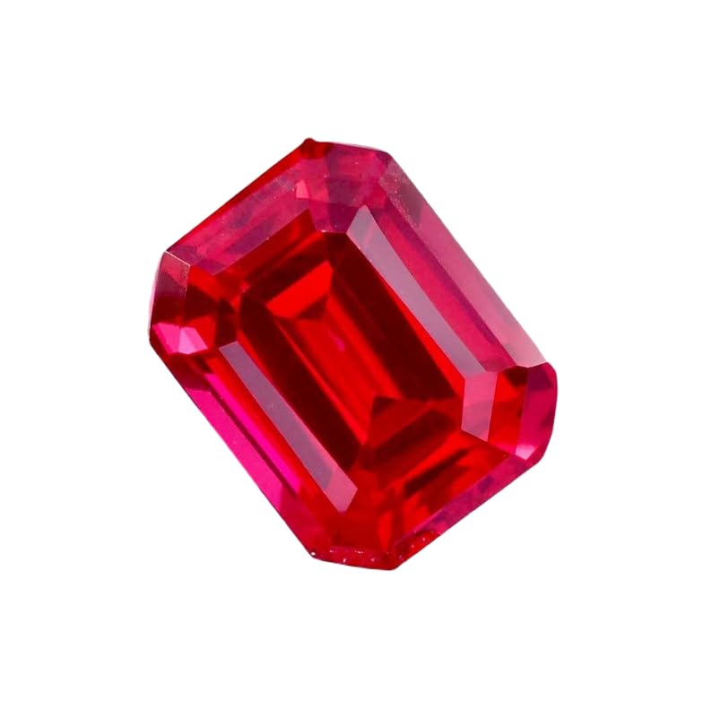 Rubis naturel taillé en émeraude de 14x16mm pour bague d'exception GH_NAT_11634