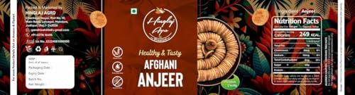 Image of HINGLAJ AGROS Premium Anjeer | Soft, Juicy and Naturally Dried Figs Dry Fruit | No Added Sugar | Healthy Snack Rich Source Of Fiber | Low in Fat (200 Gram)