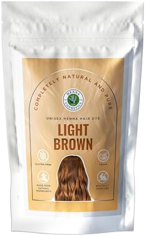 Henna Cosmetics Natural Henna Hair Dye, Light Brown, 100g + Free 50g Henna