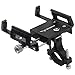 Produktbild jiankun Fahrrad und Motorrad Handyhalterung, 360 ° -Drehung Aluminiumlegierung Universal Fahrrad Halterung Standhalterung Für 4,7-7,2 Zoll Smartphone (B-Schwarz)
