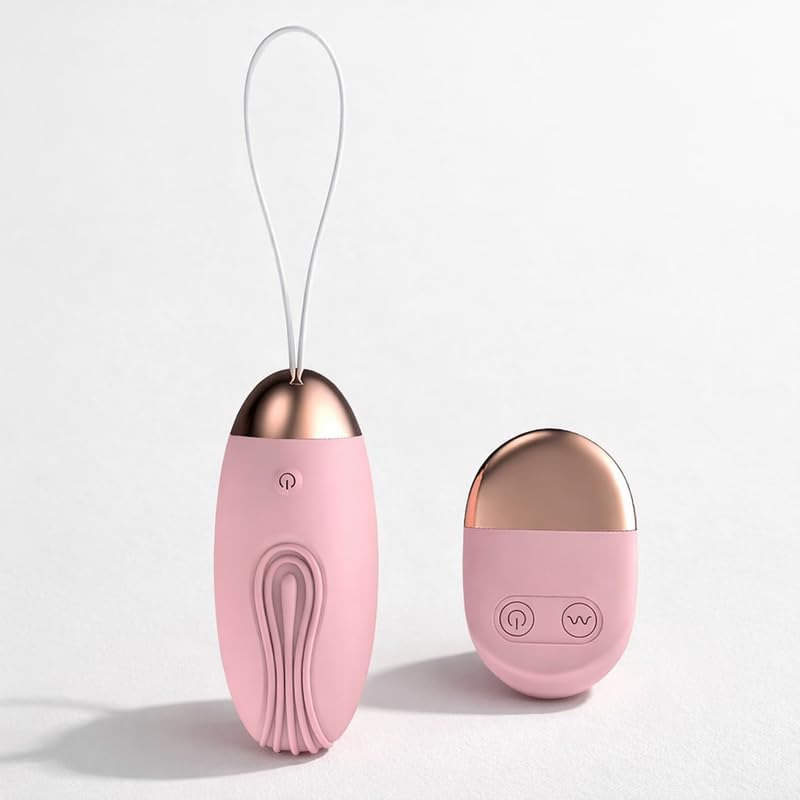 Image of Zyllion Shark Egg Massager - Handheld Electric Body & Muscle Massage Device with Adjustable Vibration Modes, Ergonomic Pink Design for Neck, Shoulders, Back, and Arms