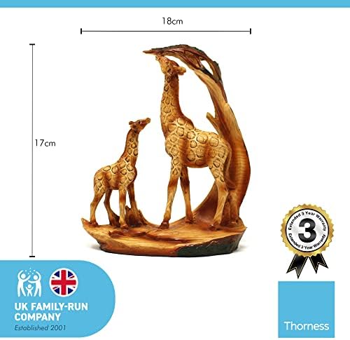 Eye catching Free Standing Graceful Giraffe and Calf Decorative Ornament | Giraffe Gifts for Women Men Girls Boys Giraffes Lover Gift Birthday Friendship Gifts Present Animal Lover Gift