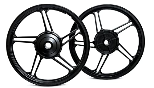 Par de Rodas de Liga Leve Dianteira Tambor Cg 150 160 Titan Fan Start – Fabreck 5 Palitos