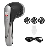 Dreamhigh® Hornhautentferner Elektrische, IPX6 Fußfeile Pediküre Werkzeuge mit 1200 mAh Batterieanzeige Professionelle Pediküre Fußpflege, mit 3 Stück Auswechselbarem Schleifteller (Schwarz)