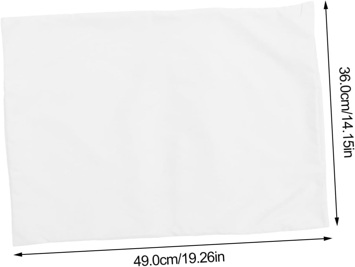 2pcs Kids Pillowcases Envelope Closure Polyester Pillow Cover White
