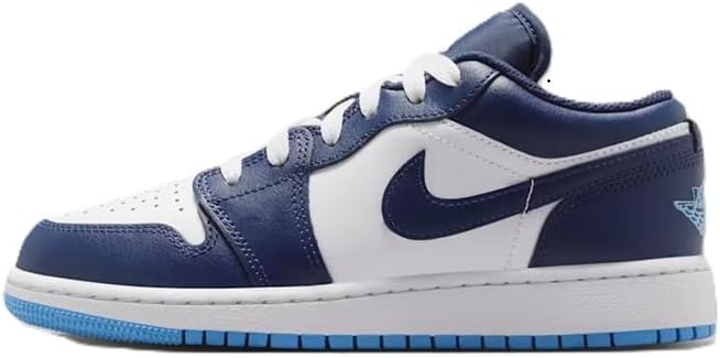 Air Jordan 1 Low Big Kids' Shoes (Midnight Navy/White/University Blue)