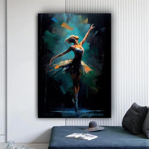 Tableau sur toile de ballet moderne avec cadre intérieur de qualité