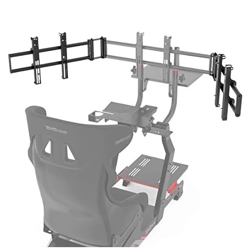 ADD-ON Para TV/Monitor 3 Telas De até 32 Polegadas Wide16:9, Cockpit Simulador e Suporte Para Volantes Extreme Simracing