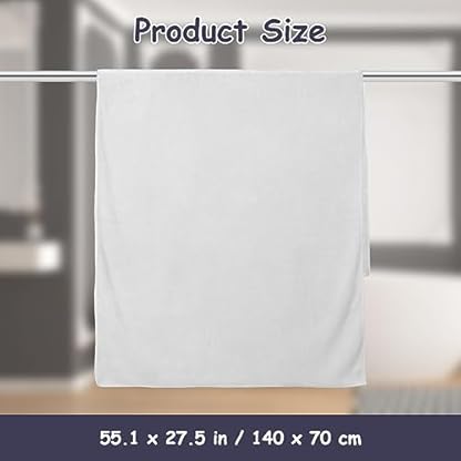URAQT Microfaser Handtücher, 2er Set Schnelltrocknende Handtücher aus Microfaser für Sauna Fitness Sport, Reisehandtuch, Sporthandtuch, Strandtuch - Fitness, Sport, Schwimmen, 70 * 140cm – Bild 5
