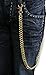 Men Wallet Chain Links Key Gold Metal 33