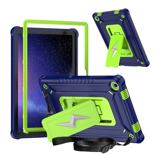 Coque Samsung Tab S6 Lite 2024 antichoc avec bandoulière et support rigide silicone