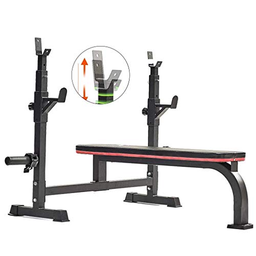 OTQEFTN Squat Rack Dumbbell Stool Multifunctional Weightlifting Bed Home Fitness Equipment Adjustable Barbell Rack Load 230kg Weight Racks