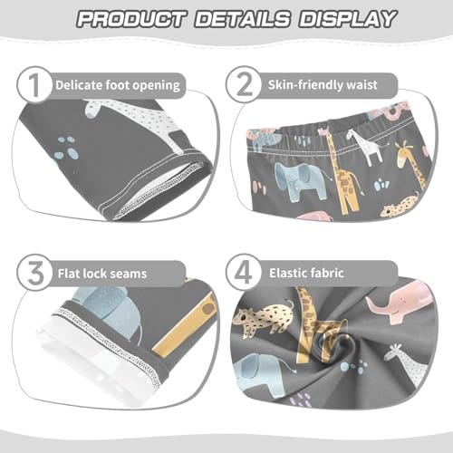 Girls' Leggings Cute Giraffe Elephant Kids Yoga Tights Pants 1 Pack 208617243