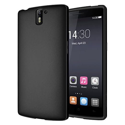 Diztronic Full Matte Black Flexible TPU Case for OnePlus One - Retail Packaging