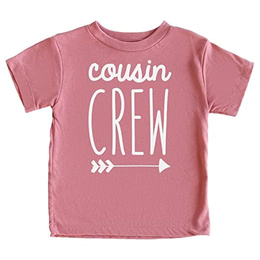 Olive Loves Apple Cousin Crew Arrow T-Shirts and Bodysuits for Baby and Toddler Boy and Girls Fun Family Outfits Mauve Shirt