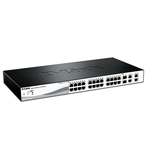 Image of D-Link 24-Port Fast Ethernet PoE Smart Managed Switch with 4 Gigabit Ethernet Ports DES-1210-28P