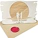 Produktbild Woodland Mail Holz Grußkarte Hand in Hand ein Leben lang Hochzeitskarte Karte zur Hochzeit (Hochzeit)