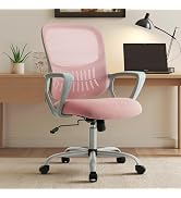 Sweetcrispy Home Office Managerial Executive Chair with Ergonomic Design, Mid-Back Mesh Swivel, C...