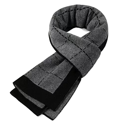 Vcaden Wrap Shawl Scarf Cold Weather Scarves Men's Cashmere Scarf Lattice Knitted Soft Neck Warm Scarves (Color : Onecolor, Size : 180 * 30Cm) #TOP1