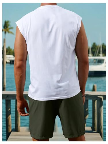 Men's 2 Piece Outfits Tropical Sleeveless Tank Top and Short Sets Vacation Beach Summer Outfits2