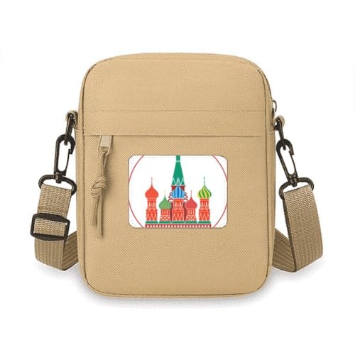 Mini sac à main et pochette de téléphone à bandoulière aux détails graphiques de la cathédrale