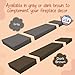 Baby Safety Foam Soft Seat Edge Cushion Fireplace Hearth Guard Bumper Pad Child Proof Padding (Small, Gray -fits Width from-0