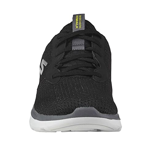 Skechers Go Walk Air 2.0 – Crosser 216153-BKYL, Mens Sneakers,Sports Shoes, Black, 42 EU