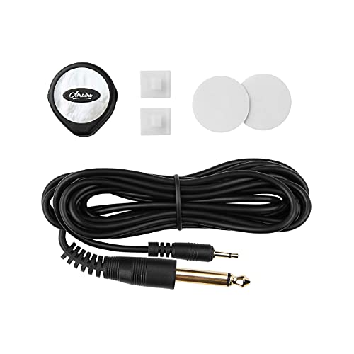 AMUMU SBT-10 Trans-HD Transducer Piezo Pickup Volume Tone Adjust for Acoustic Guitar Bass Banjo Ukulele Mandolin Violin Cajon Harp