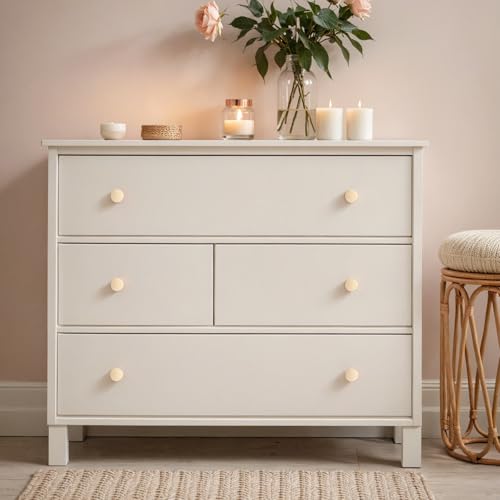 Ravinte 15 Pack Cabinet Knobs Champagne Gold Kitchen Cabinet Knobs Round Dresser Drawer Pulls Closet Door Pulls 1-1/5 Inch by Ravinte - Image 5