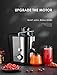 Juicer Wide Mouth Juice Extractor, Aicook Juicer Machines BPA Free Compact Fruits & Vegetables Juicer, Dual Speed Centrifugal Juicer with Non-drip Function, Stainless Steel Juicers Easy to Clean