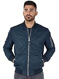 Schott NYC Airforce1 Chaqueta, Azul (Navy), Large para Hombre