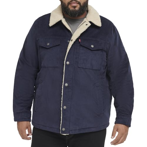Image of Levi's Men's Corduroy Sherpa Lined Trucker Jacket (Regular & Big & Tall Sizes)