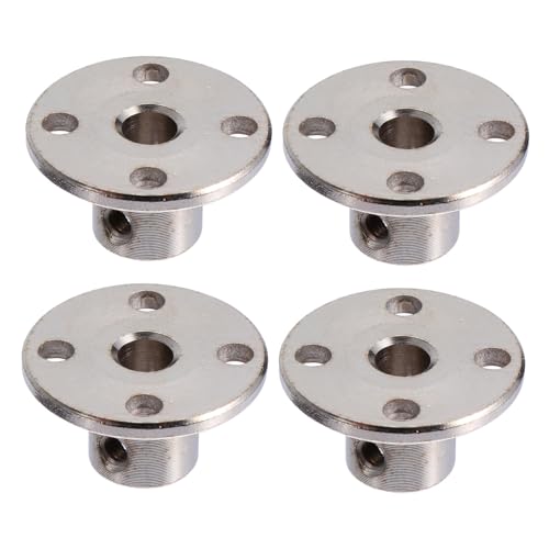 SOLUSTRE Shaft Coupling Motor Connector 4 Pcs 5mm Flange Coupler Guide Bearing Fittings for Car Boat Propeller Drive