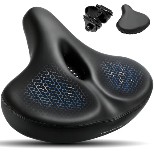 APECYC Bike Seat Extra Wide Comfort Bicycle Saddle for Women and Men