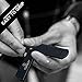 Barber Straight Razor Professional Straight Edge Razor for Men -100 Derby Blades Double Ring Barber Razor Compatible with Double Edge Blade Beard Shaping tool (Black)