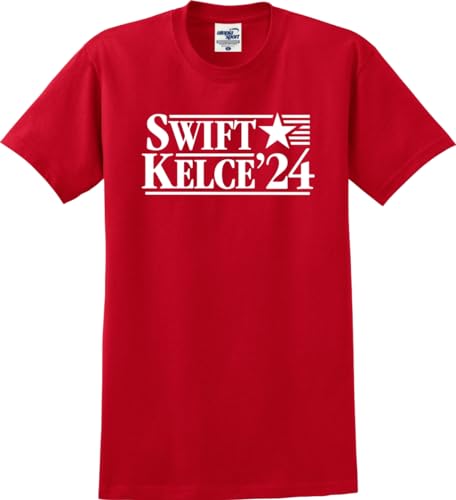 Swift Kelce '24 Funny Unisex T-Shirt (S-5X) (X-Large, Red)