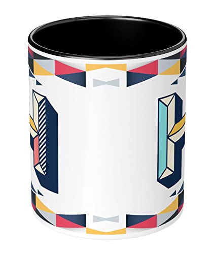 Image of 3D Colorful Alphabet Letter H Printed Coffee Mug For Girls Boys Friends Love Kids Best Gift For Birthday Anniversary Initial Letter H (Microwave Safe Ceramic Tea Coffee Mug-350ml) - ABV3TM2 21