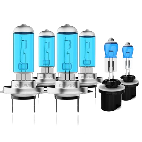 Image of Compatible with Kia Sorento 2014-2018 Halogen Headlight Bulbs,H7 High Beam+ H7 Low Beam+ 880 /881 /H27 Fog Lights Kits,Bright Halogen Replacement Headlight Bulbs,Plug N Play,Pack of 6